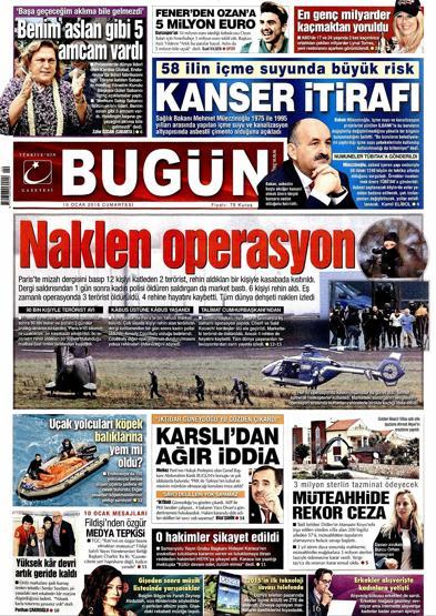 Gazete manşetleri