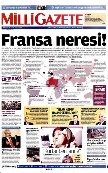 Gazete manşetleri