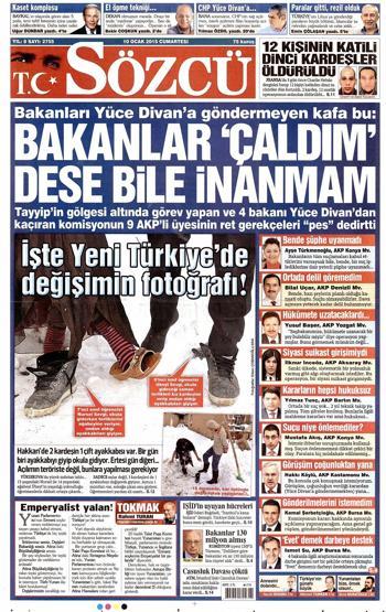 Gazete manşetleri