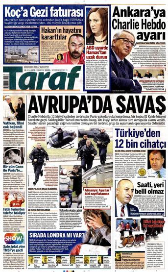 Gazete manşetleri