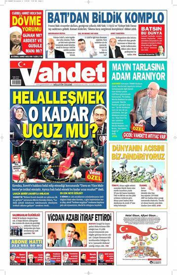 Gazete manşetleri
