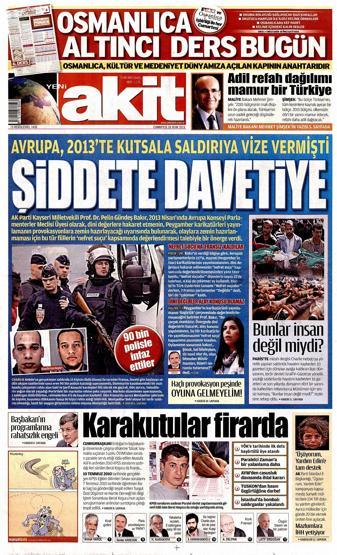 Gazete manşetleri
