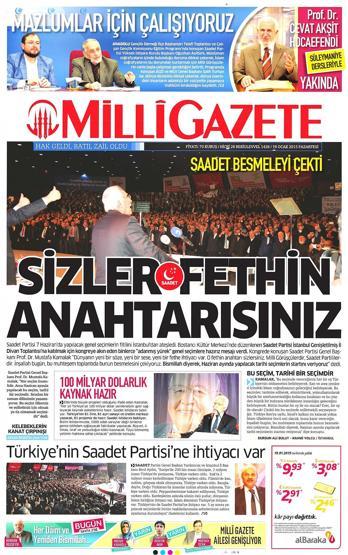 Gazete manşetleri (19 Ocak 2015)