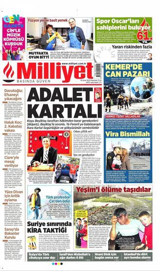 Gazete manşetleri (19 Ocak 2015)