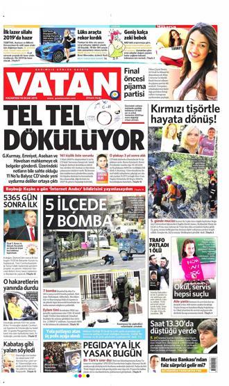 Gazete manşetleri (19 Ocak 2015)