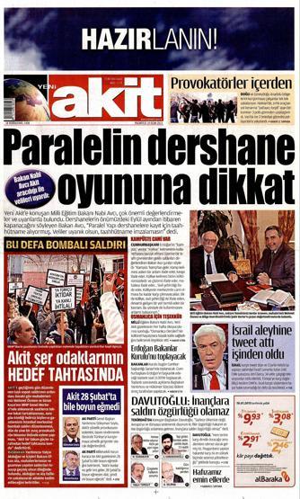 Gazete manşetleri (19 Ocak 2015)