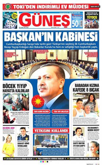 Gazete manşetleri (20 Ocak 2015)