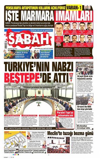 Gazete manşetleri (20 Ocak 2015)