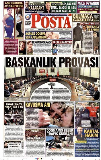 Gazete manşetleri (20 Ocak 2015)