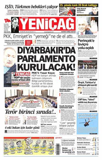 Gazete manşetleri (20 Ocak 2015)