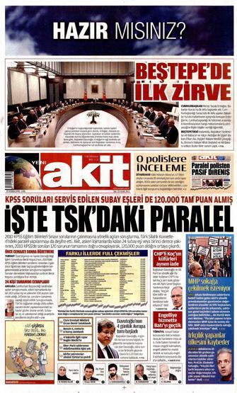 Gazete manşetleri (20 Ocak 2015)