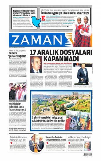 Gazete manşetleri (24.01.2015)