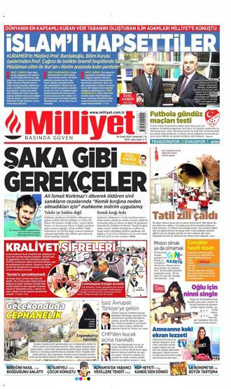 Gazete manşetleri (24.01.2015)