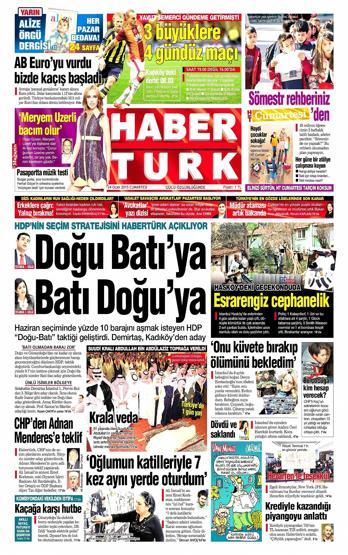 Gazete manşetleri (24.01.2015)