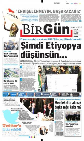 Gazete manşetleri (24.01.2015)