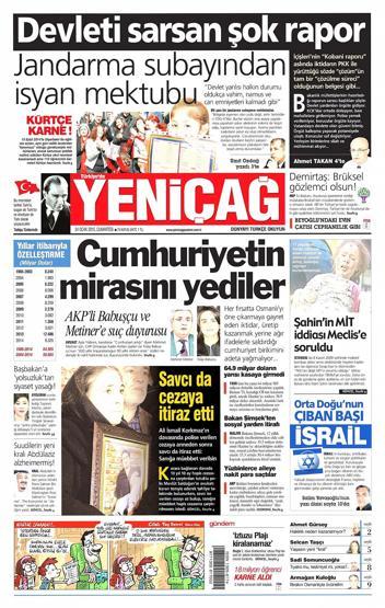 Gazete manşetleri (24.01.2015)