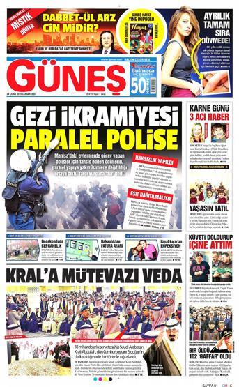 Gazete manşetleri (24.01.2015)