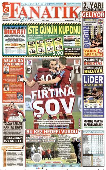 Gazete manşetleri (25.01.2015)