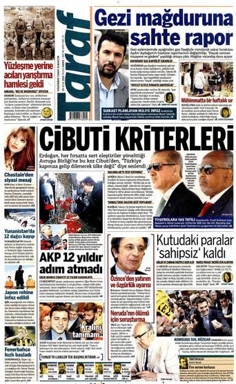 Gazete manşetleri (25.01.2015)