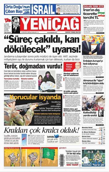 Gazete manşetleri (25.01.2015)