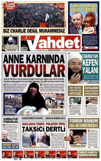 Gazete manşetleri (25.01.2015)