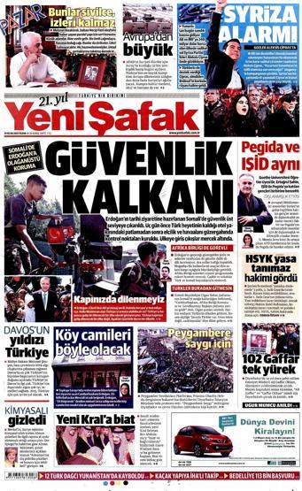 Gazete manşetleri (25.01.2015)
