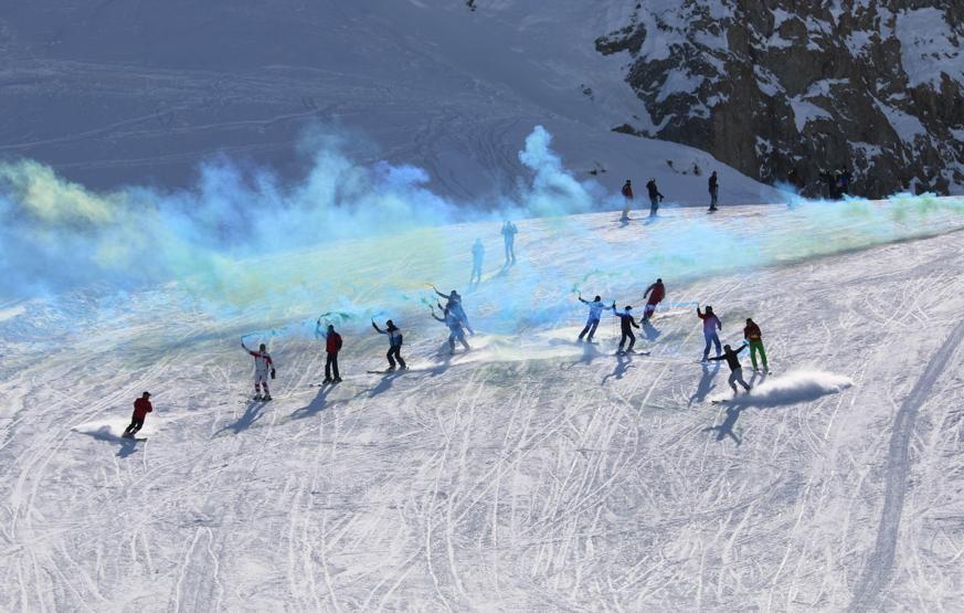Hakkari dağları, snowboardla tanıştı