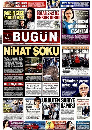 Gazete manşetleri (30.01.2015)