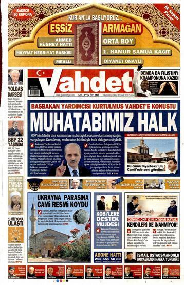 Gazete manşetleri (30.01.2015)