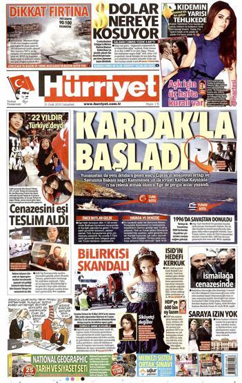 Gazete manşetleri (31.01.2015)