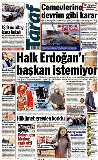 Gazete manşetleri (31.01.2015)