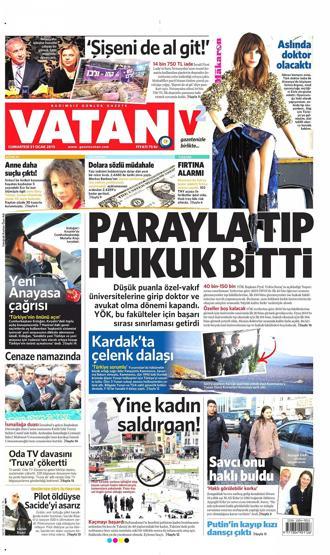 Gazete manşetleri (31.01.2015)