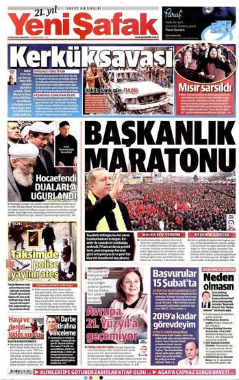 Gazete manşetleri (31.01.2015)