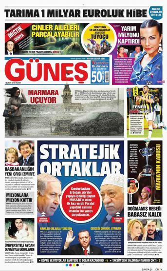 Gazete manşetleri (01.02.2015)