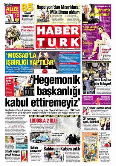 Gazete manşetleri (01.02.2015)