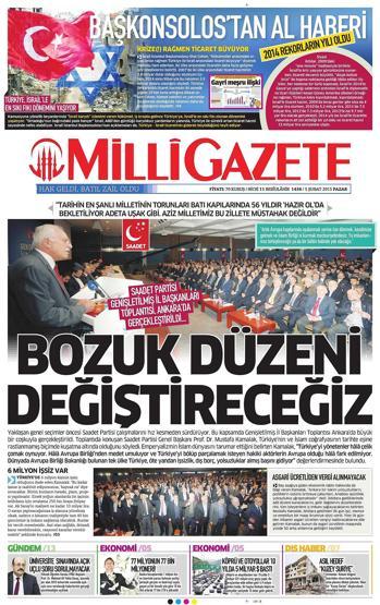 Gazete manşetleri (01.02.2015)