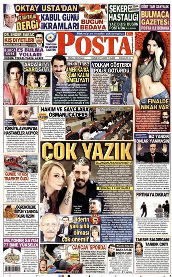 Gazete manşetleri (01.02.2015)
