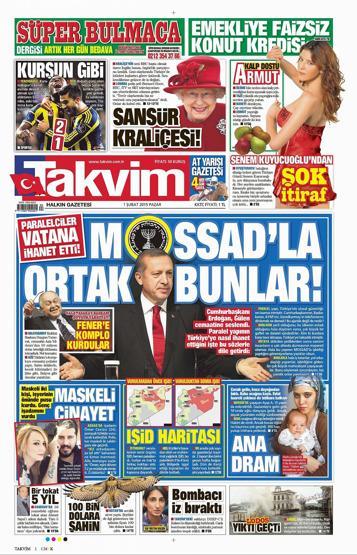 Gazete manşetleri (01.02.2015)