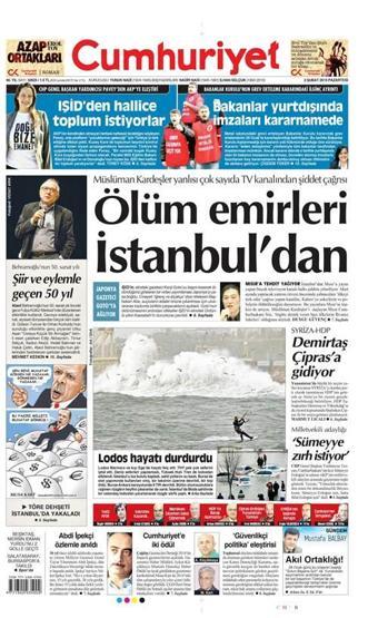 Gazete manşetleri (02.02.2015)