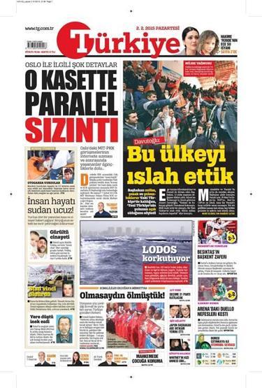 Gazete manşetleri (02.02.2015)