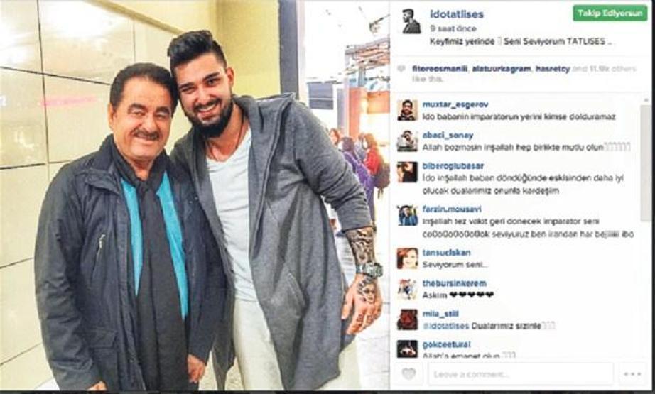 İbrahim Tatlısesten veda yemeği