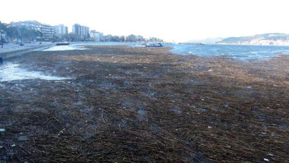 Lodos Çanakkale Boğazını bu hale getirdi