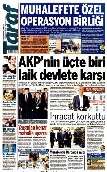 Gazete manşetleri (03.02.2015)