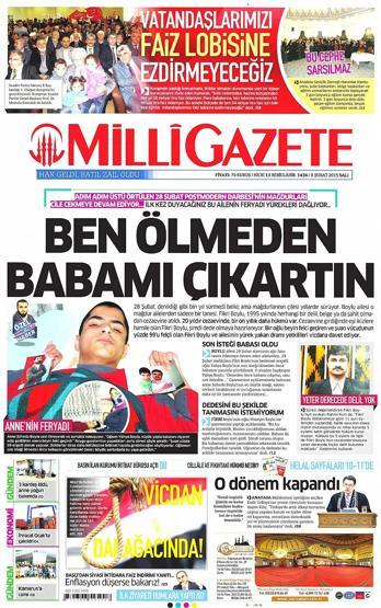 Gazete manşetleri (03.02.2015)