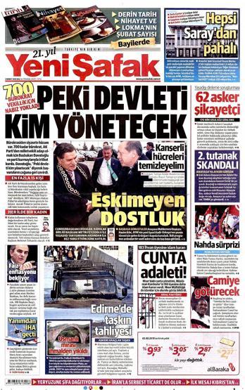 Gazete manşetleri (03.02.2015)