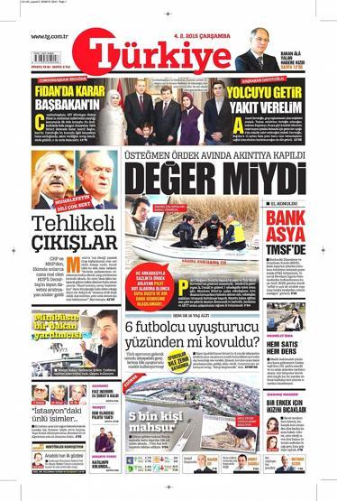 Gazete manşetleri (04.02.2015)