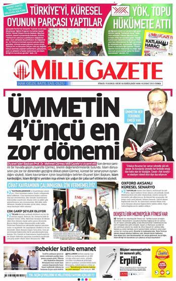 Gazete manşetleri (06.02.2015)