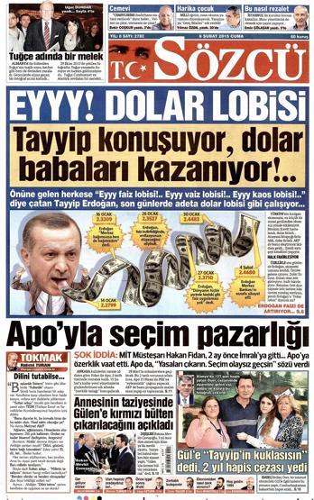 Gazete manşetleri (06.02.2015)