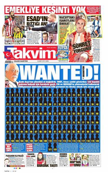Gazete manşetleri (06.02.2015)