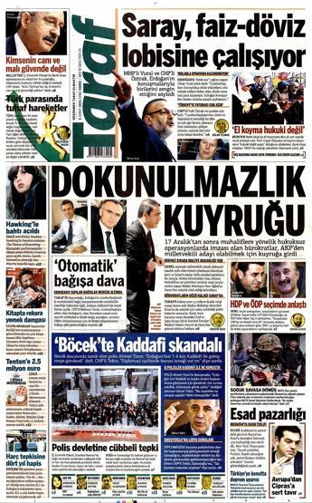 Gazete manşetleri (06.02.2015)